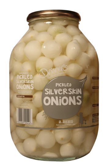Pickled Silverskin Onions 2 25kg Drivers Pickles